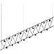 Suspenders LED 170 inch Satin Black Suspension Ceiling Light