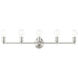 Lansdale 5 Light 34 inch Brushed Nickel Vanity Sconce Wall Light