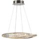 Stella 23.75 inch Satin Nickel Pendant Ceiling Light