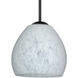 Bolla 1 Light Black Cord Pendant Ceiling Light