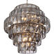 Amazone 26 Light 31.5 inch Nickel Chandelier Ceiling Light in Smoke Crystal Glass, Large