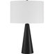 Keefer 25.39 inch Flat Black Table Lamp Portable Light