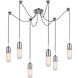 Thomas O'Brien Junio LED 9.5 inch Polished Nickel Pendant Ceiling Light in Frosted Glass