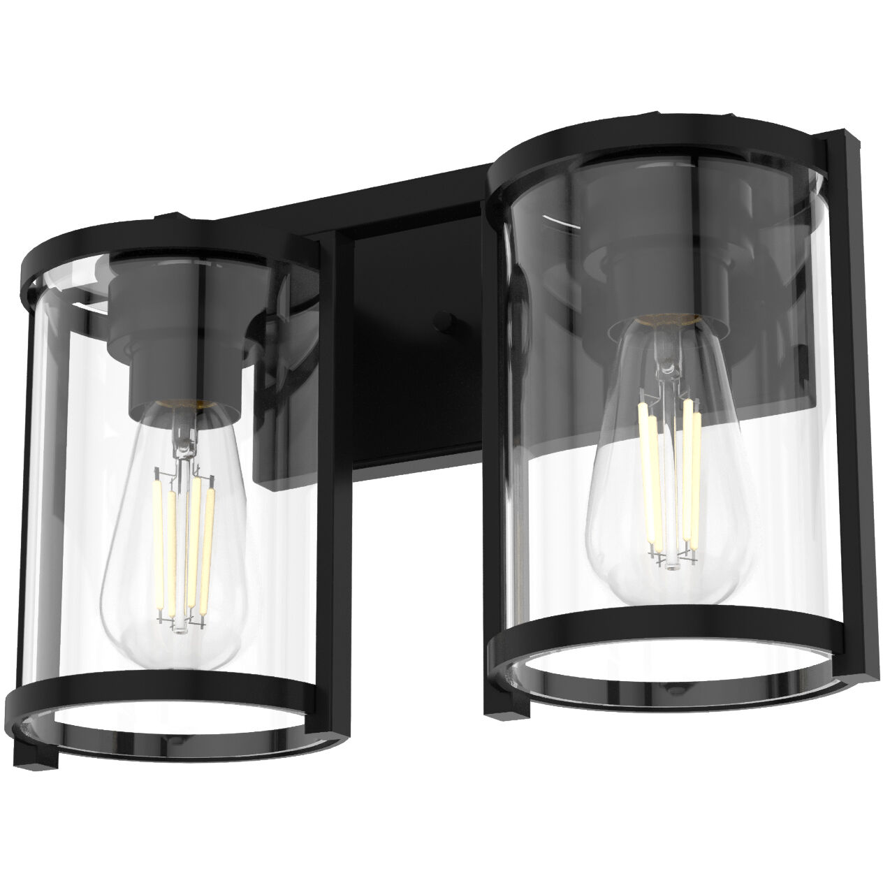 Astwood 2 Light 15.5 inch Matte Black Vanity Light Wall Light