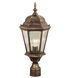 San Rafael 1 Light 22 inch Black Copper Outdoor Postmount Lantern