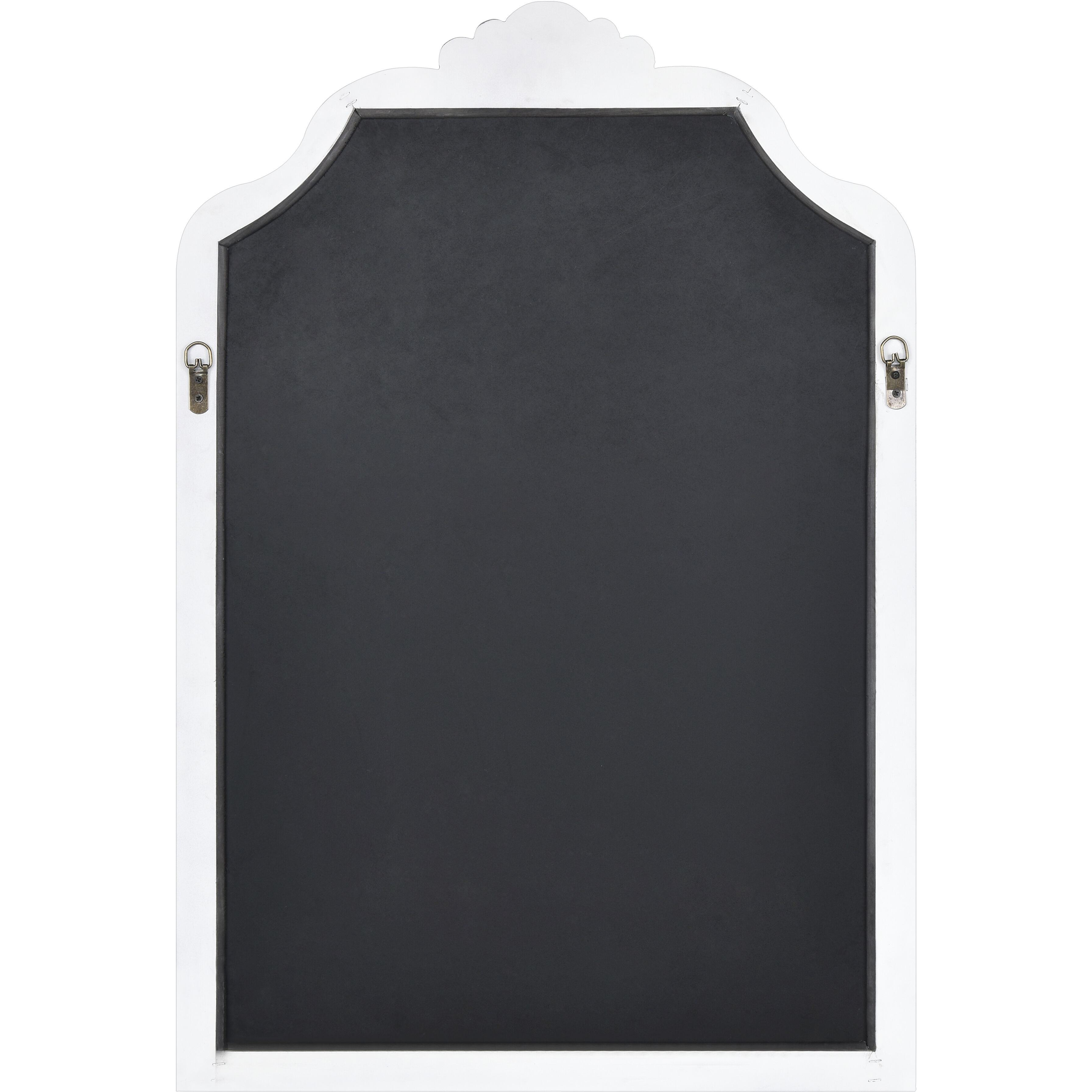 Terry 36.5 X 25 inch White with Mirror Wall Mirror