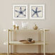 Shades of Starfish Blue and Neutral Framed Art, Propac