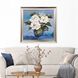 Alluring Blooms Blue and Purple and White and Multi Framed Art, Propac