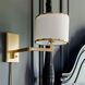 Madison 21.25 inch 60.00 watt Aged Brass Task Sconce Wall Light