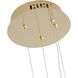 Canada LED 10 inch Gold Pendant Ceiling Light