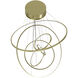 Aria LED 48 inch Polished Brass Multi Port Pendant Ceiling Light