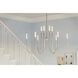 Moraine LED Polished Nickel Chandelier Ceiling Light