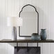 Kenitra 40 X 24 inch Matte Black Arch Wall Mirror