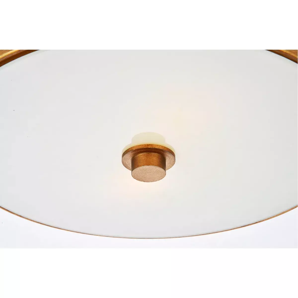 Hazen 2 Light 12 inch Vintage Gold and White Flush Mount Ceiling Light