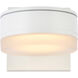 Raine 4.5 inch White Outdoor Wall Light
