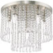 Elizabeth 6 Light 18 inch Brushed Nickel Flush Mount Ceiling Light