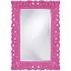 Barcelona 46 X 32 inch Glossy Hot Pink Wall Mirror