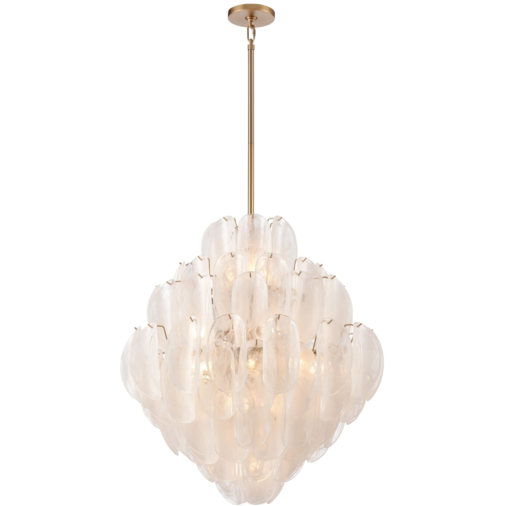 Chateau 20 Light 31.5 inch Satin Brass Pendant Ceiling Light