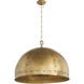 Artisan Series 3 Light 23.75 inch Artisan's Brass Pendant Ceiling Light