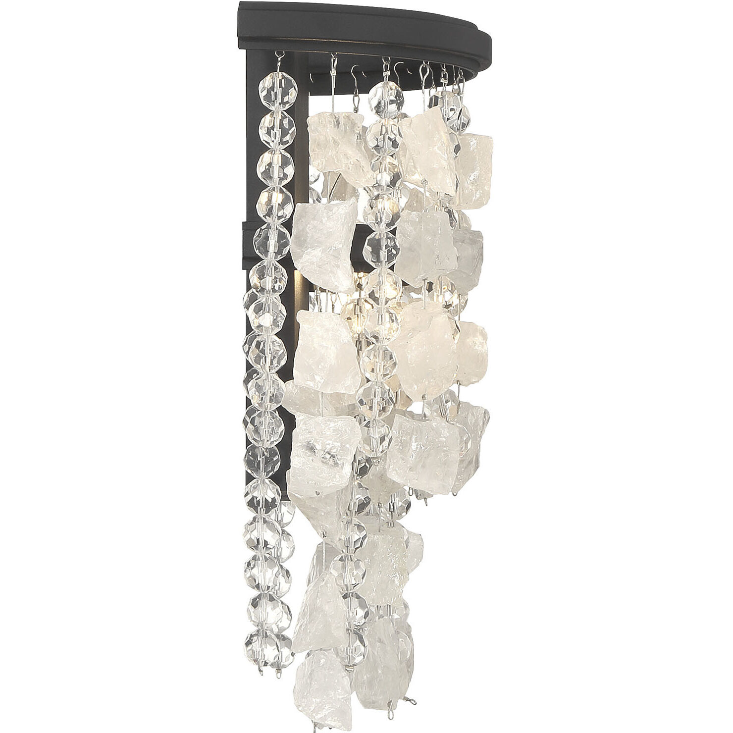 Shimmering Elegance 1 Light 4 inch Sand Coal Wall Sconce Wall Light