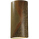 Ambiance Cylinder LED 21 inch Harvest Yellow Slate Outdoor Wall Sconce, Really Big