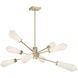 Leland LED 47 inch Noble Brass Chandelier Ceiling Light
