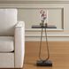 Galloway 24.25 X 15 inch Dark Bronze and Black Marble Accent Table