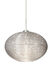 Pape 12 1 Light Satin Nickel Pendant Ceiling Light in Incandescent, Glitter Glass
