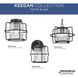 Keegan 1 Light 9.5 inch Matte Black Outdoor Wall Lantern