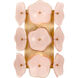 kate spade new york Leighton 2 Light 7.75 inch Soft Brass Sconce Wall Light in Blush Tinted Glass, Small