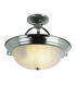 Signature 2 Light 11 inch Brushed Nickel Semi-Flush Mount Ceiling Light