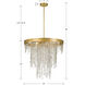 Winham 6 Light 24 inch Antique Gold Chandelier Ceiling Light
