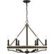 Sonoma 6 Light 26.25 inch Dark Bronze Chandelier Ceiling Light