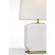 Thomas O'Brien Monique 19.75 inch 15 watt Venetian White Table Lamp Portable Light