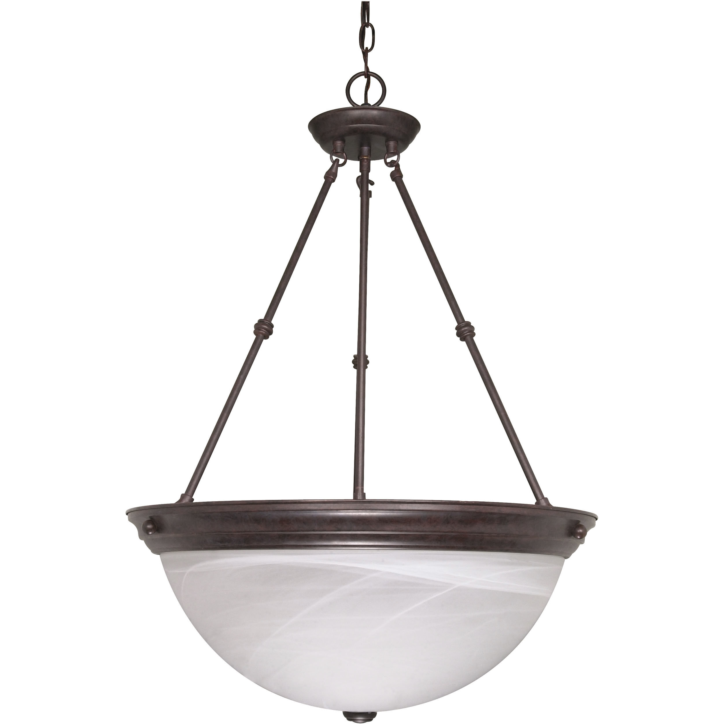 Brentwood 3 Light 20 inch Old Bronze Pendant Ceiling Light