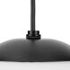 Atwell 1 Light 8 inch Matte Black Pendant Ceiling Light, Small