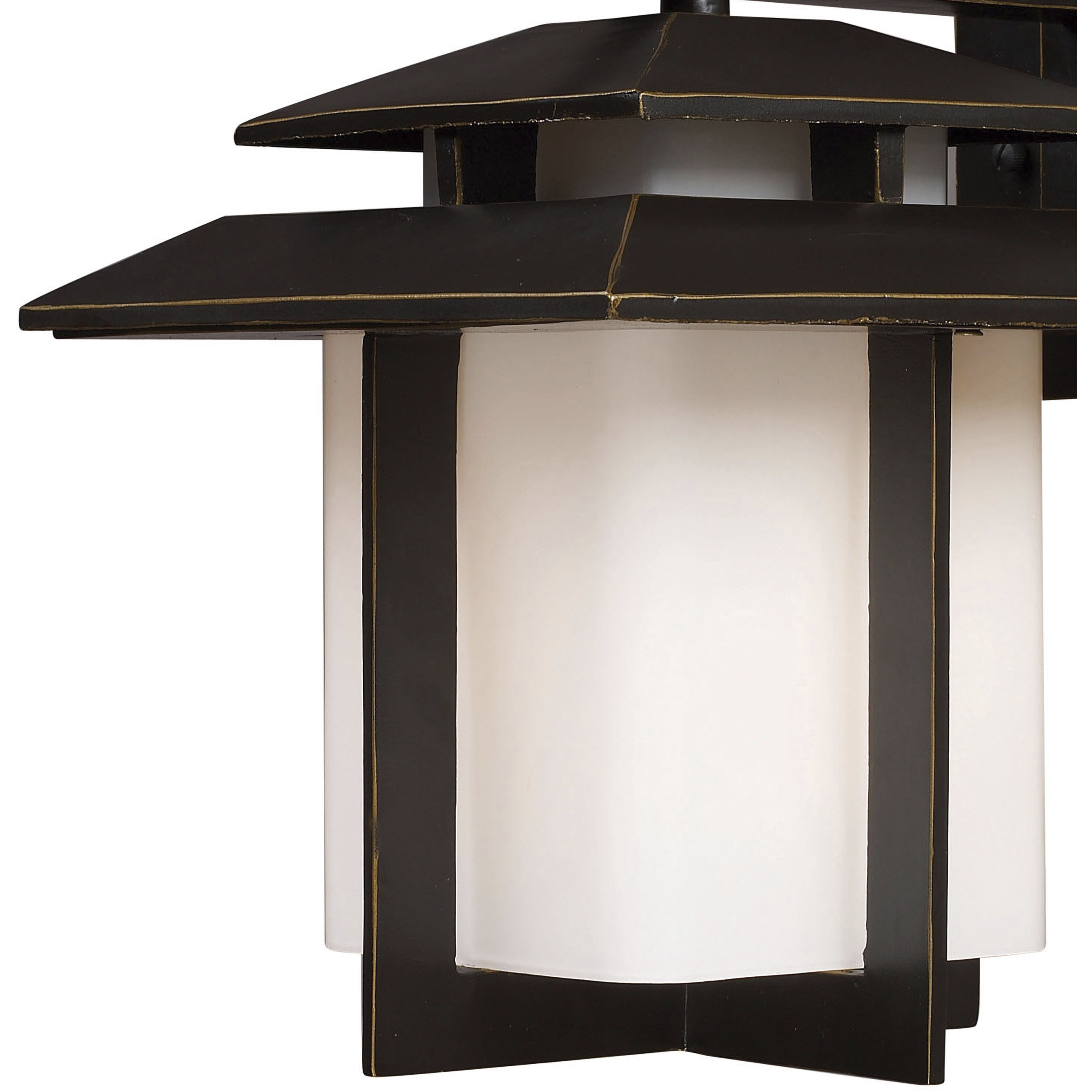 Kanso 1 Light 13 inch Aged Bronze Outdoor Wall Sconce