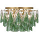 Verla Crest 6 Light 24.25 inch Legacy Brass Flush Mount Ceiling Light