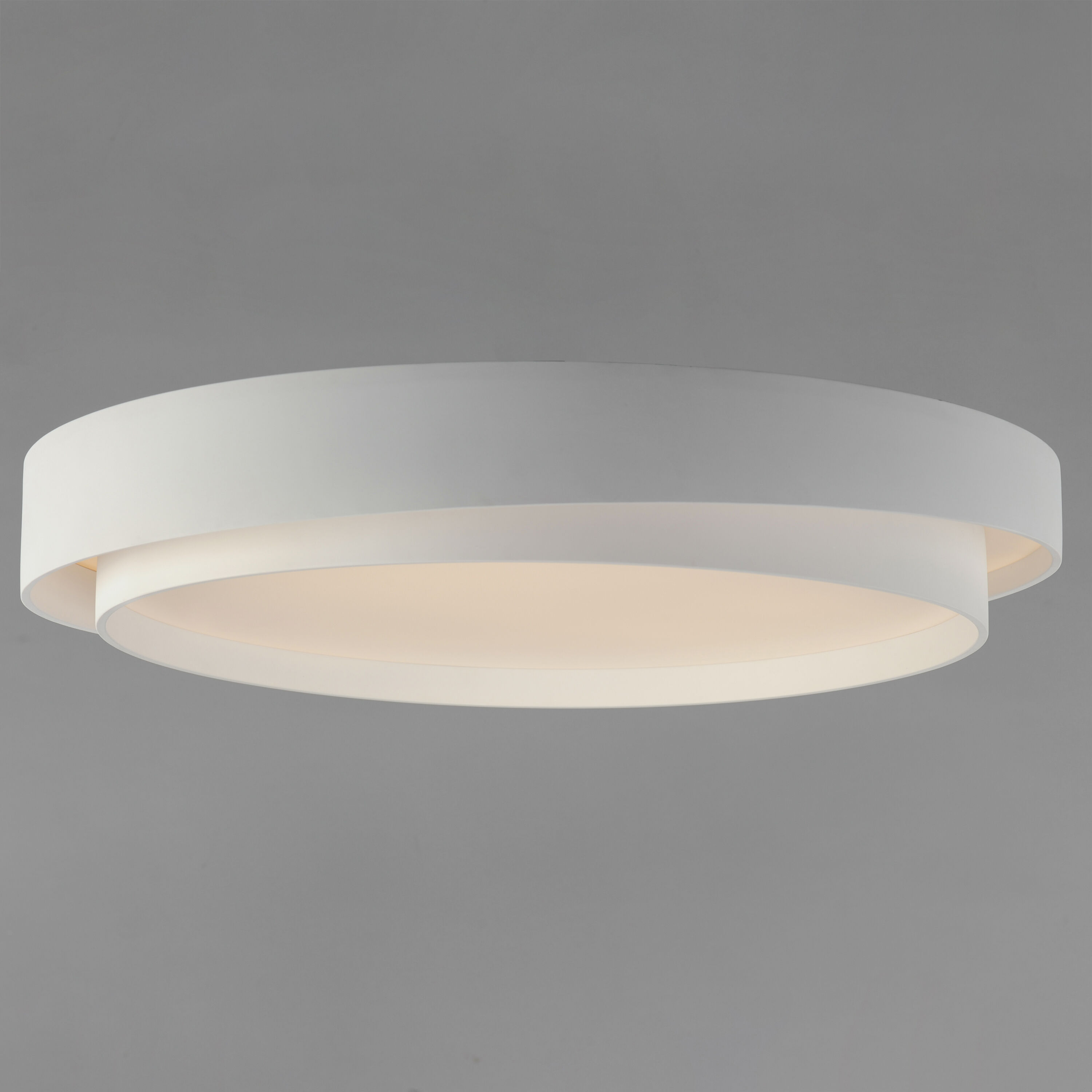Ziggurat LED 31.5 inch White Flush Mount Ceiling Light
