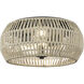 Seabrooke 2 Light 6.63 inch Natural Black Outdoor Ceiling