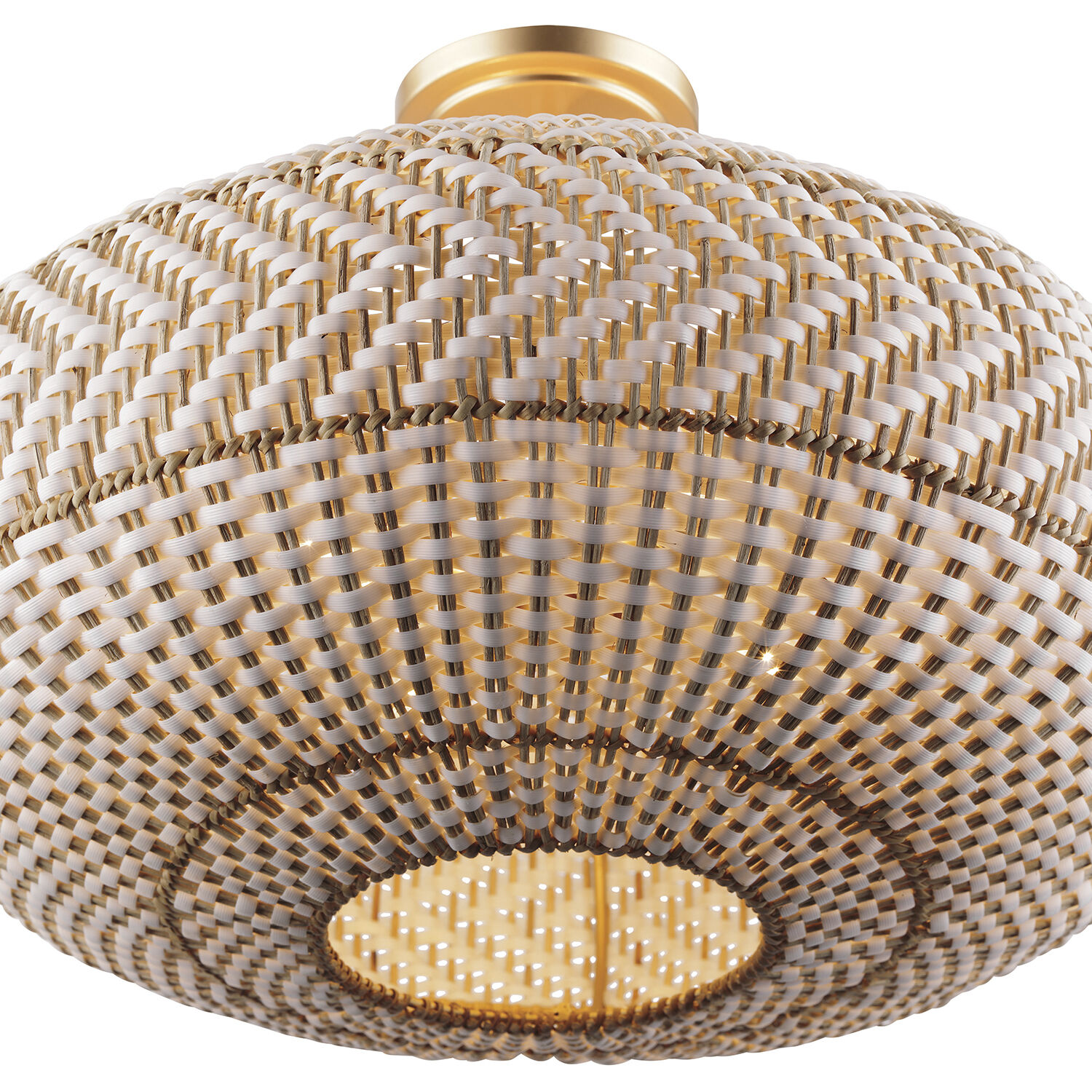 Zanzibar 4 Light 22 inch Soft Gold Semi Flush Ceiling Light
