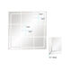 Grid 19 X 19 inch Mirrored Wall Mirror 