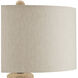 Jaru 33 inch 150 watt Natural Table Lamp Portable Light