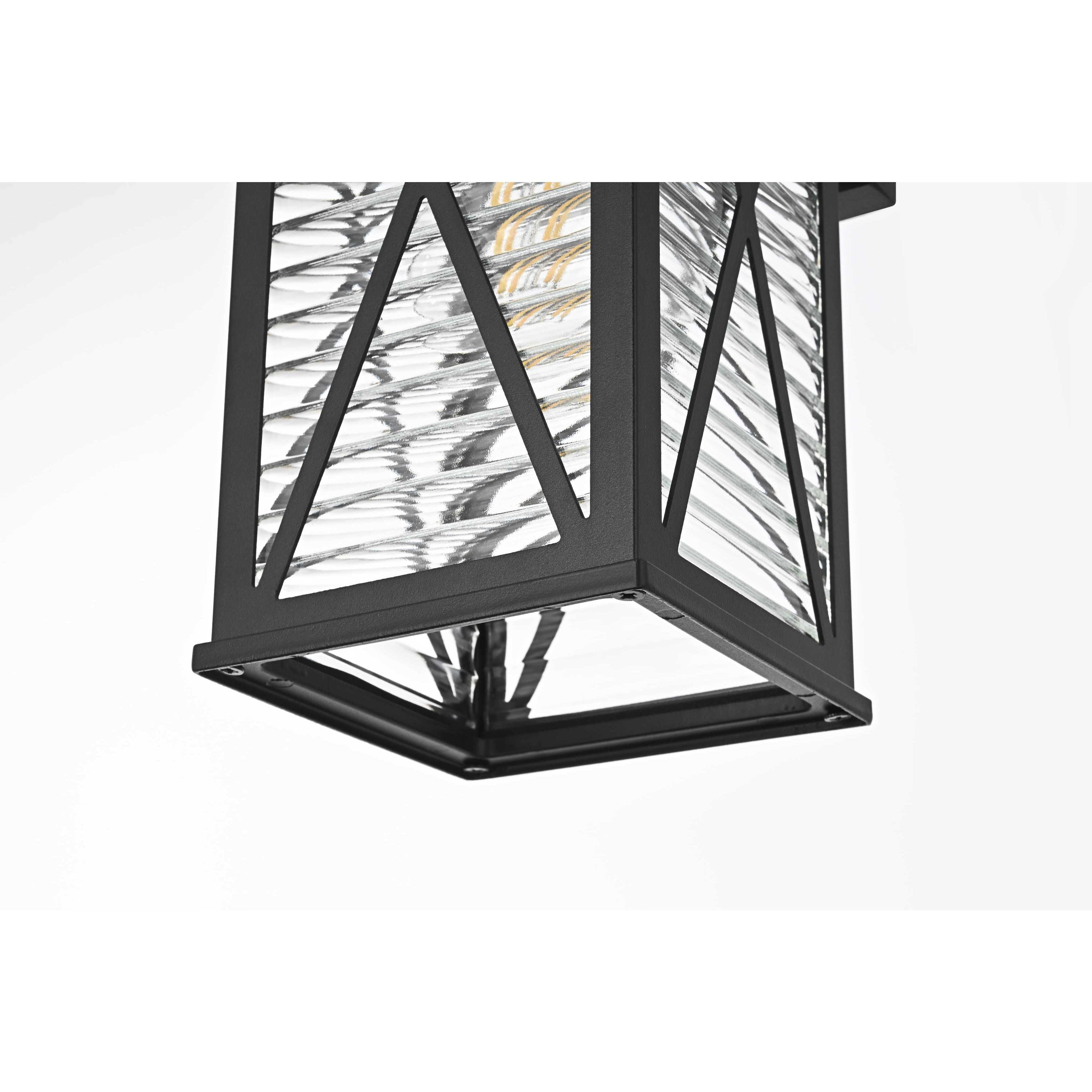 Jada 1 Light 12 inch Black Outdoor Wall Sconce