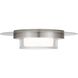 Plate LED 12 inch Brushed Stainless Steel Outdoor Flush Mount