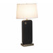 Laurel 30 inch 9 watt Ebony and Weathered Brass Table Lamp Portable Light