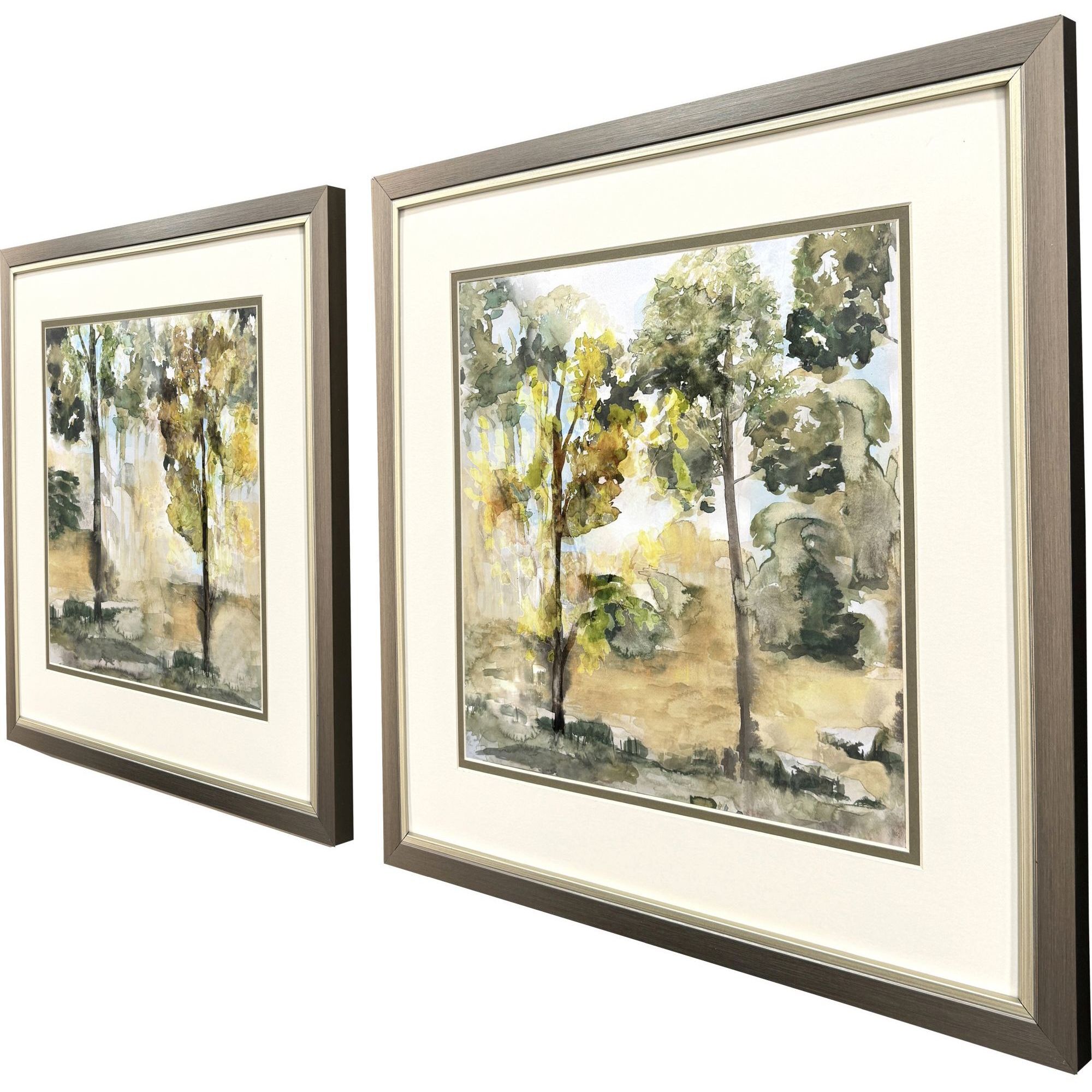 Nearing Autumn Green and Brown Framed Art, Propac