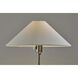 Esme 22 inch 60 watt Brushed Steel Table Lamp Portable Light