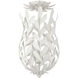 Broche 3 Light 9.5 inch Matte White Semi Flush Ceiling Light