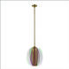 Tulipa 14.5 inch Winter Brass Pendant Ceiling Light